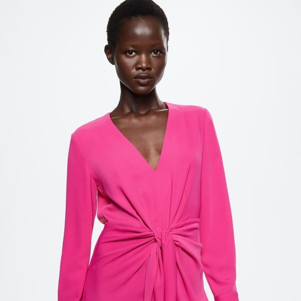 BNWT MNG Pink Midi Dress